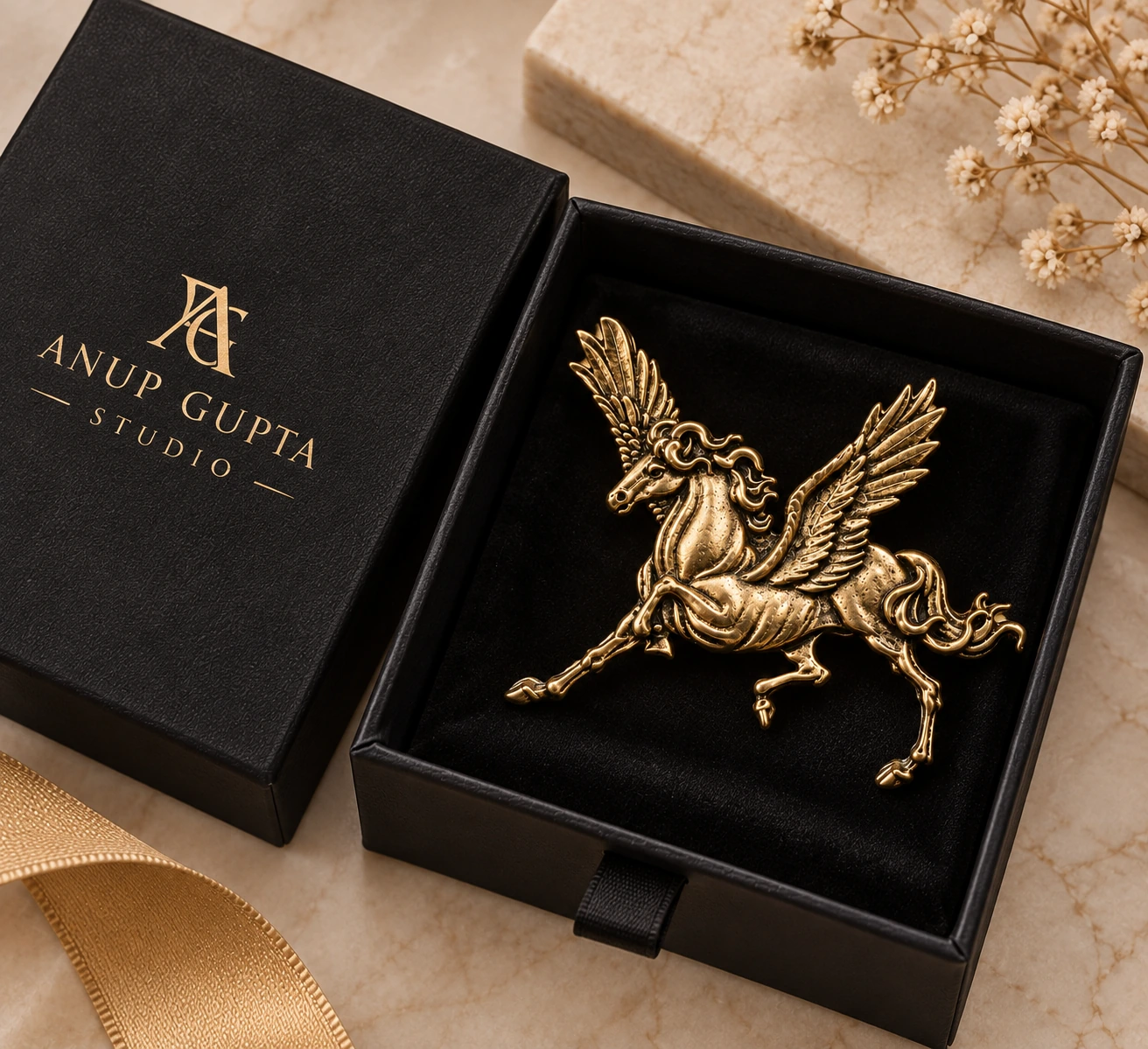 Royal Pegasus Designer Brooch