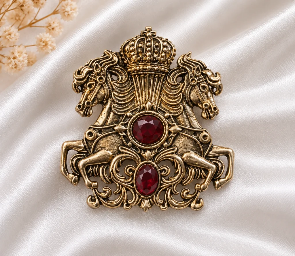 Royal Crest Designer Brooch