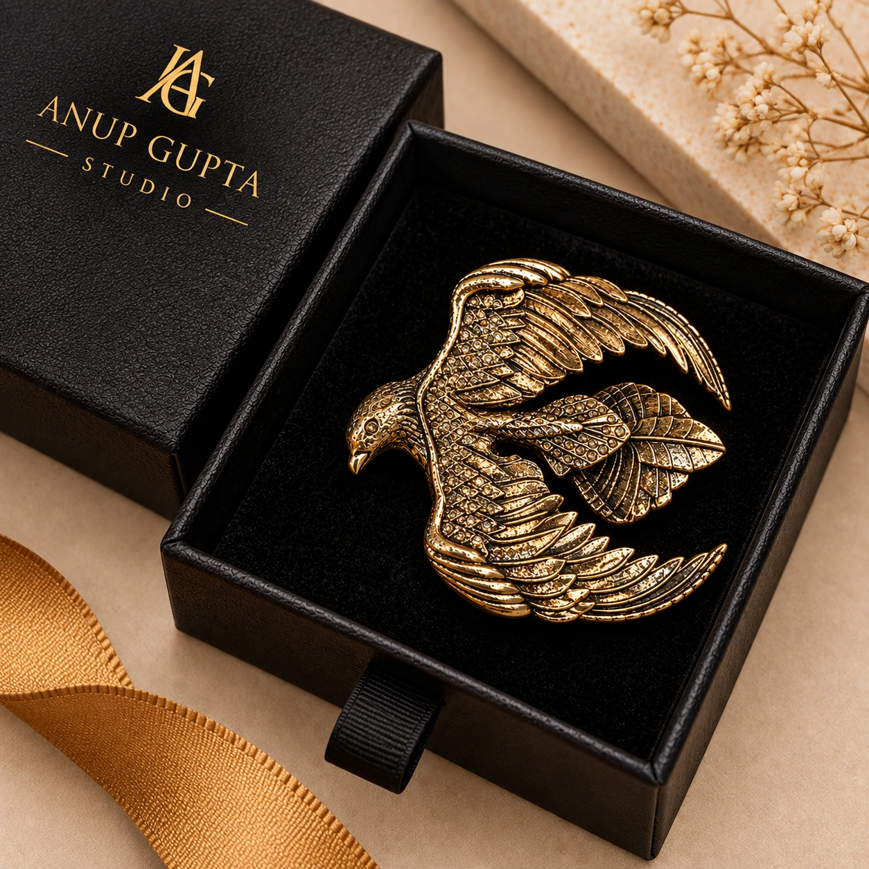 Imperial Eagle Designer Brooch