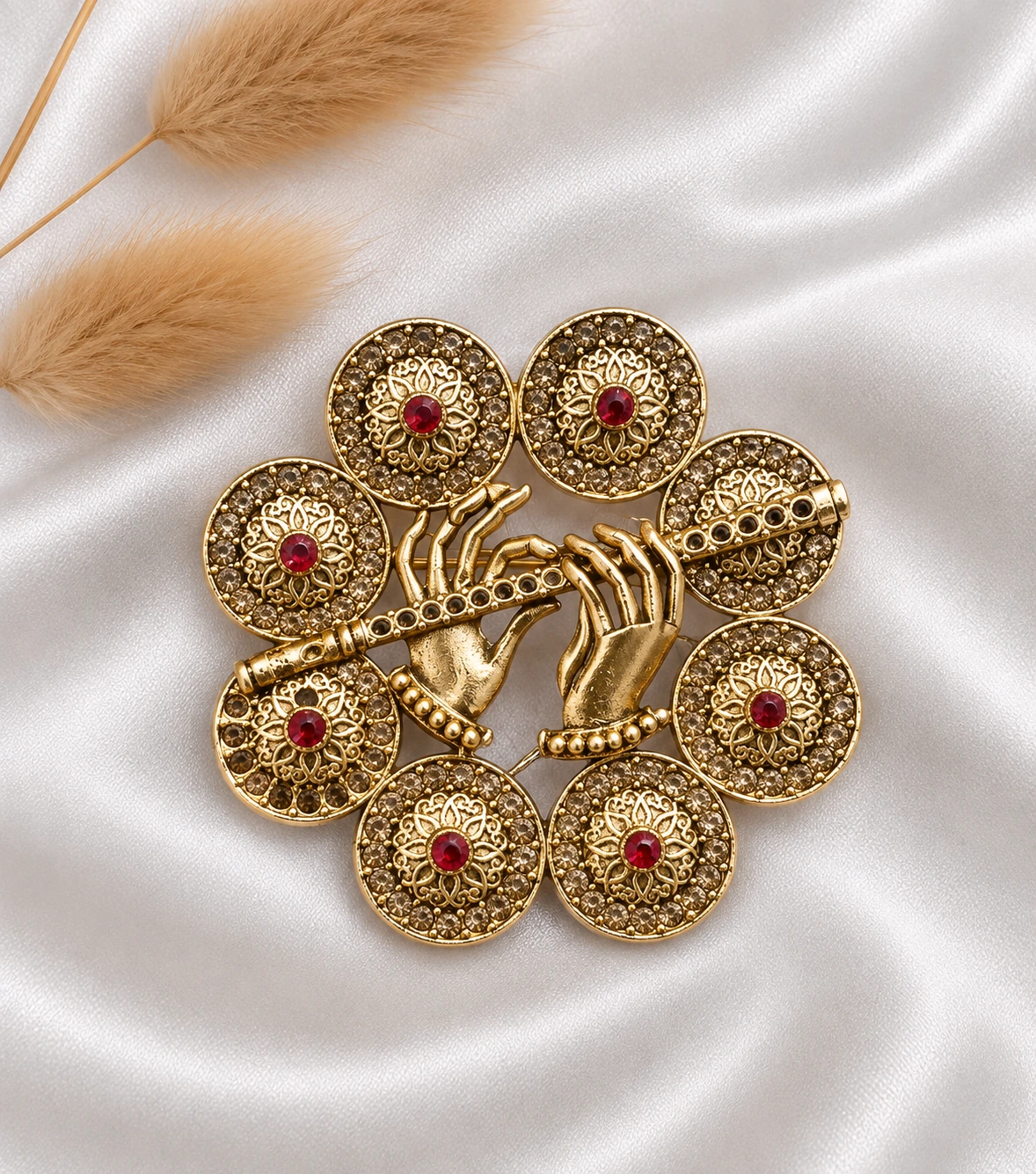 Ornamental Paisley Designer Brooch