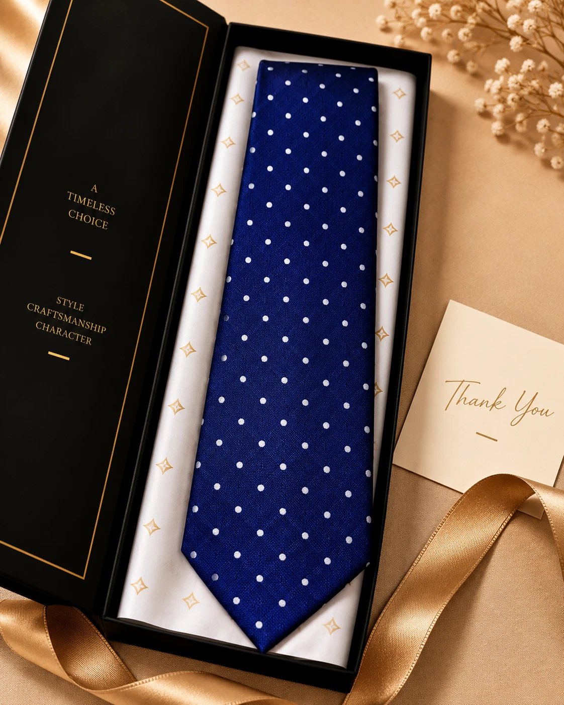 Signature Designer Tie & Pocket Square Set 01