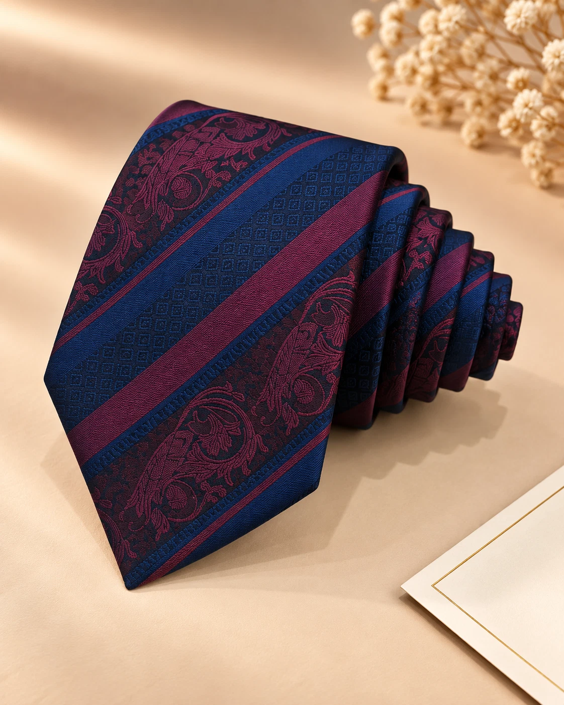 Signature Designer Tie & Pocket Square Set 02