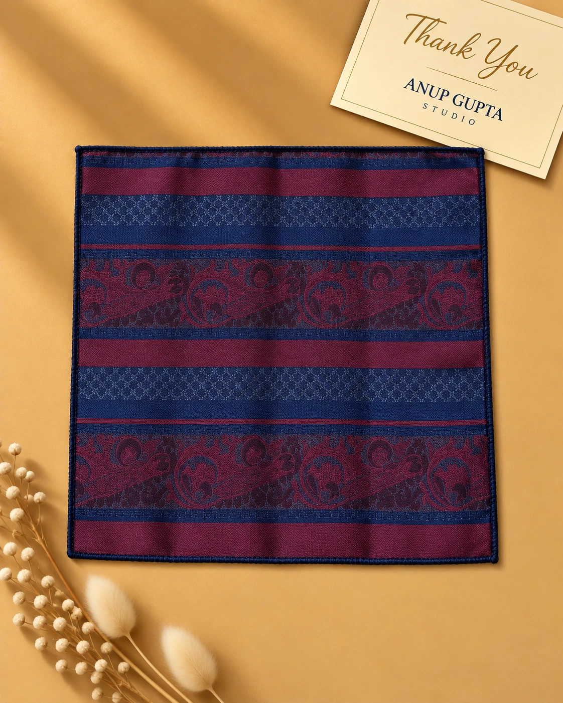 Signature Designer Tie & Pocket Square Set 02