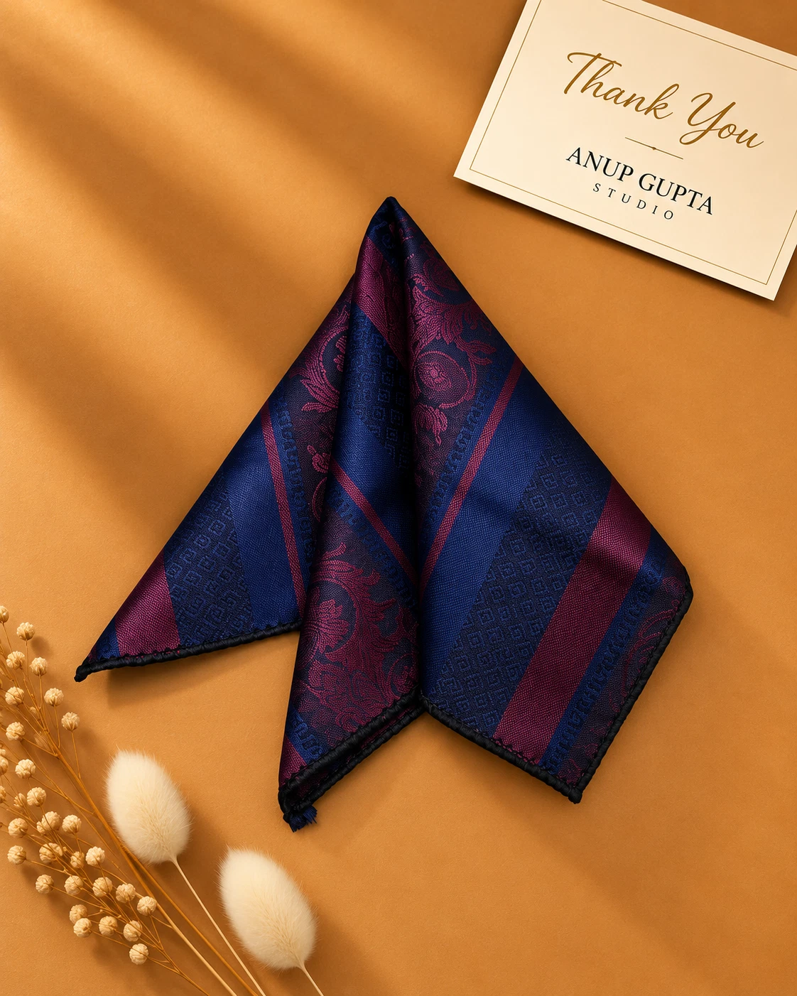 Signature Designer Tie & Pocket Square Set 02