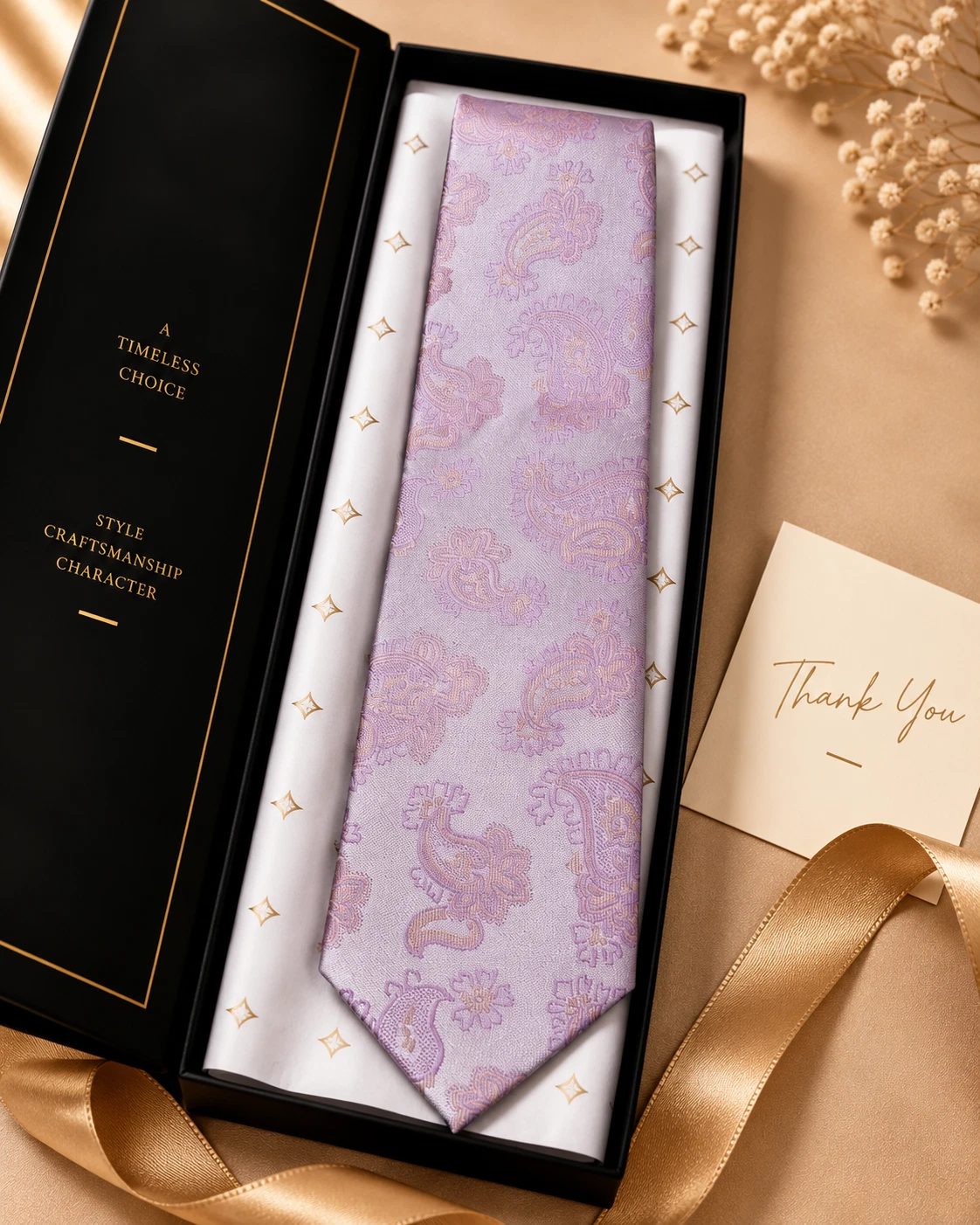 Signature Designer Tie & Pocket Square Set 03