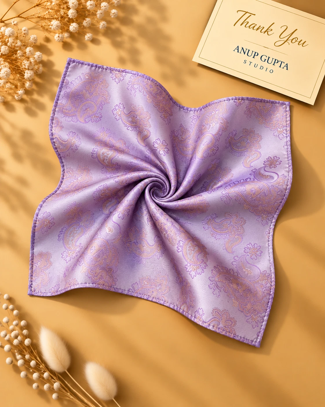 Signature Designer Tie & Pocket Square Set 03