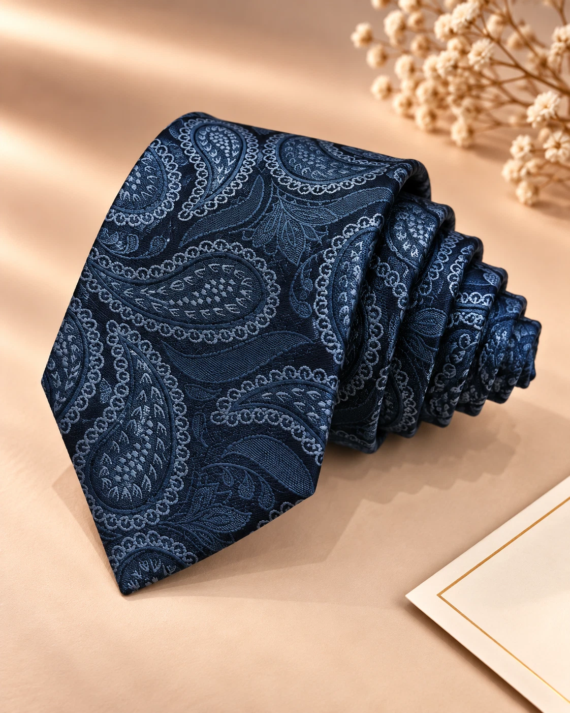 Signature Designer Tie & Pocket Square Set 04