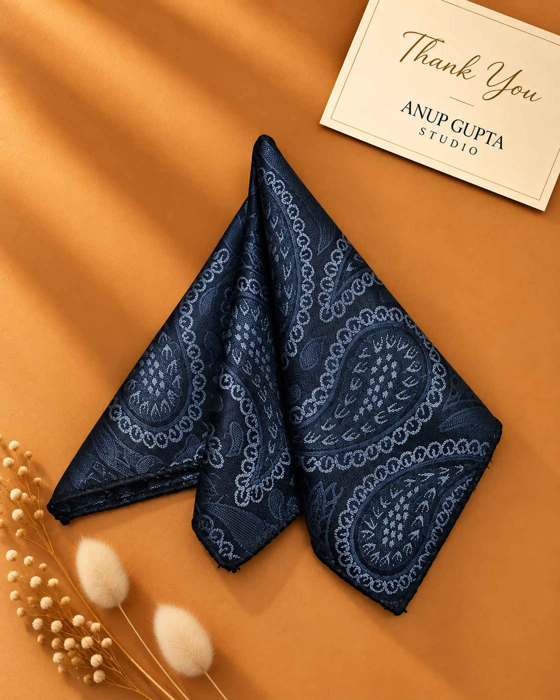 Signature Designer Tie & Pocket Square Set 04