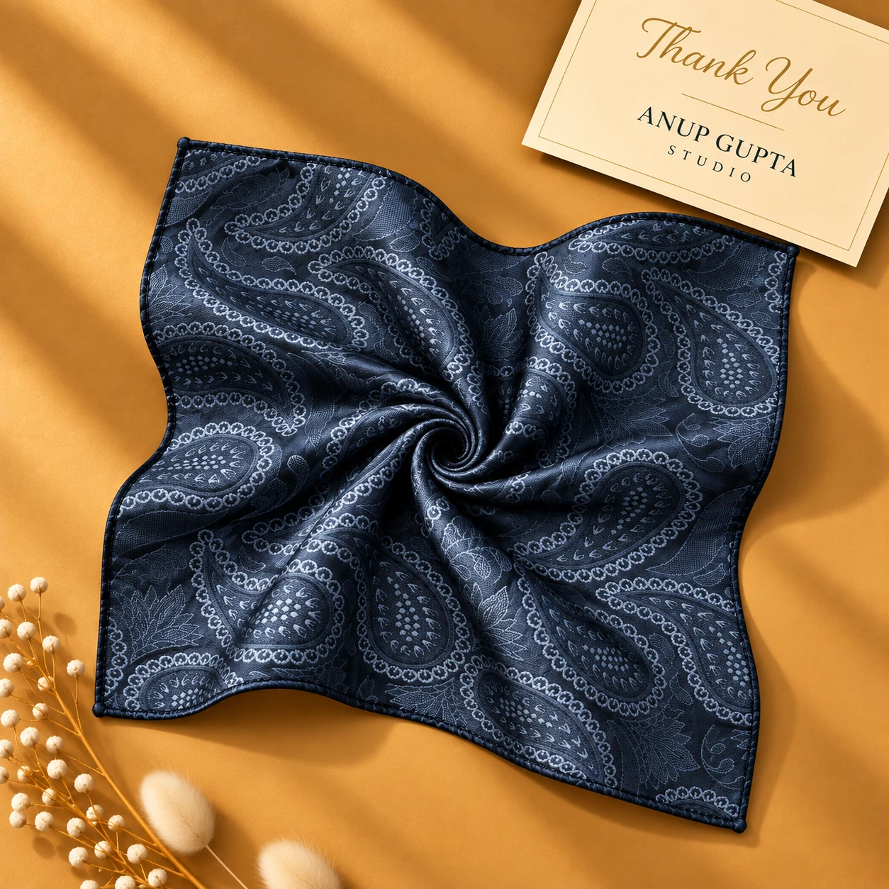 Signature Designer Tie & Pocket Square Set 04