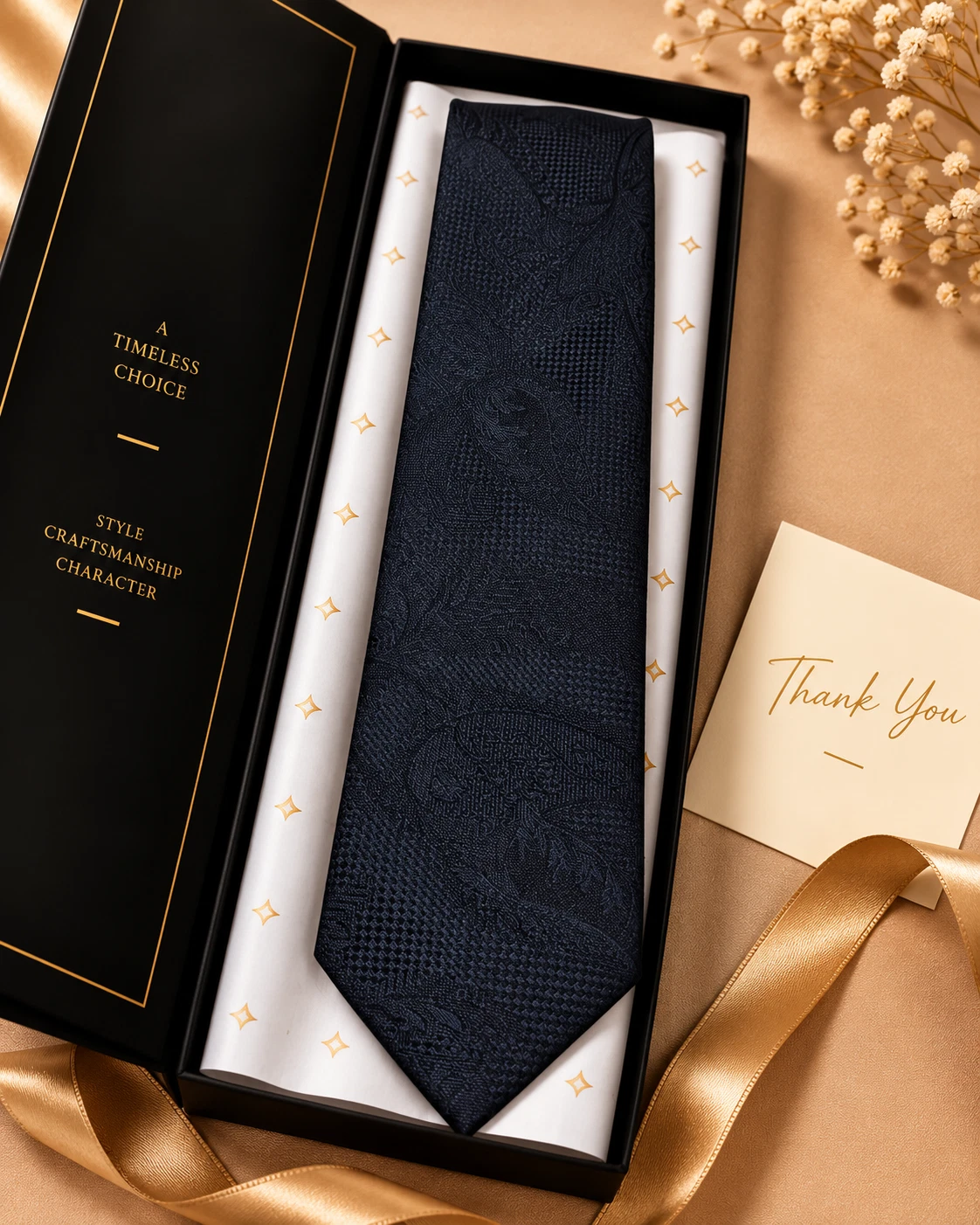 Signature Designer Tie & Pocket Square Set 05