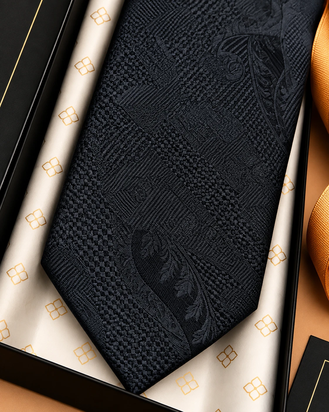 Signature Designer Tie & Pocket Square Set 05