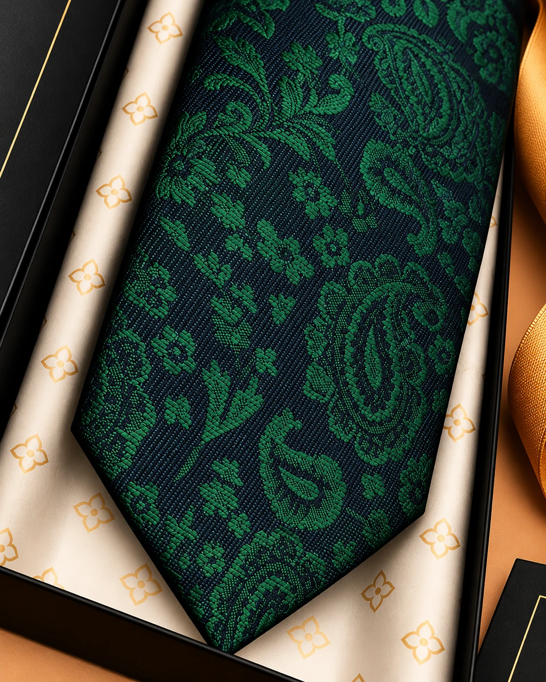 Signature Designer Tie & Pocket Square Set 06