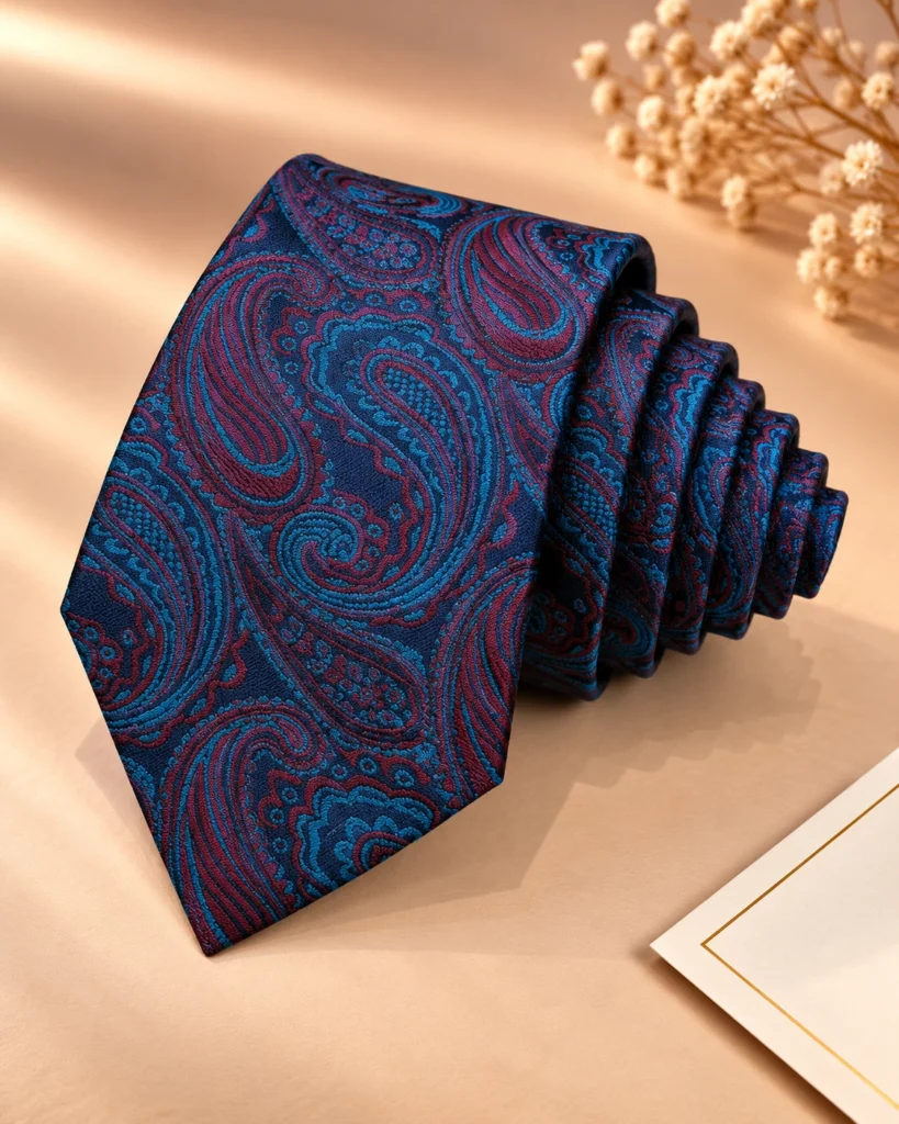 Signature Designer Tie & Pocket Square Set 08