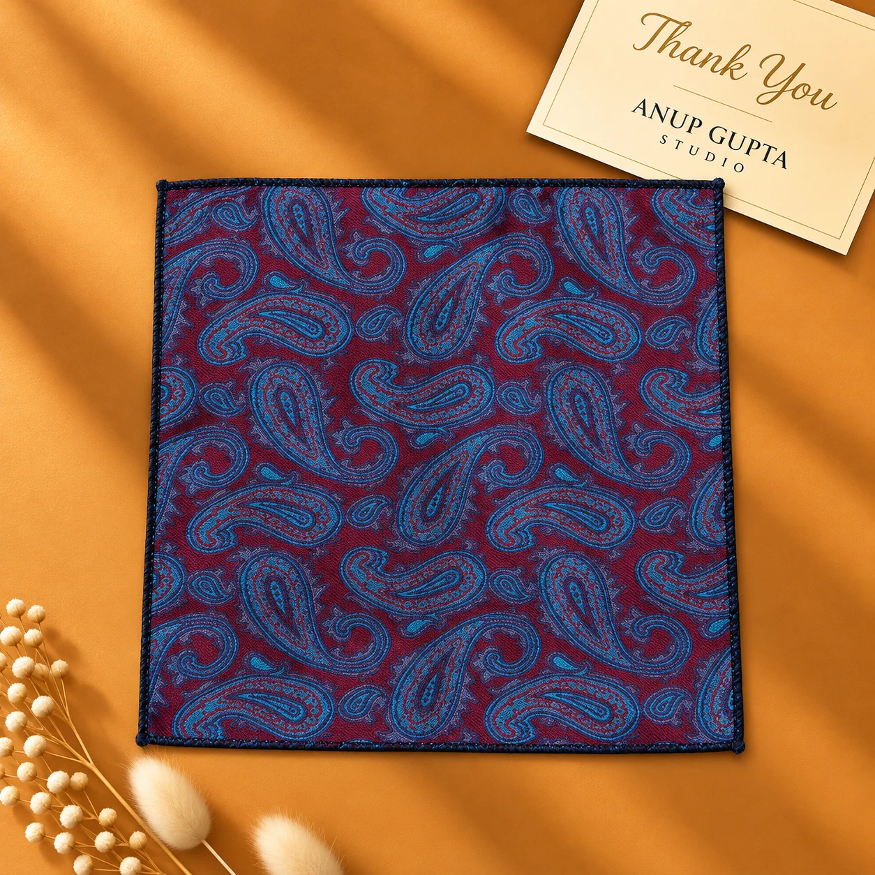 Signature Designer Tie & Pocket Square Set 08
