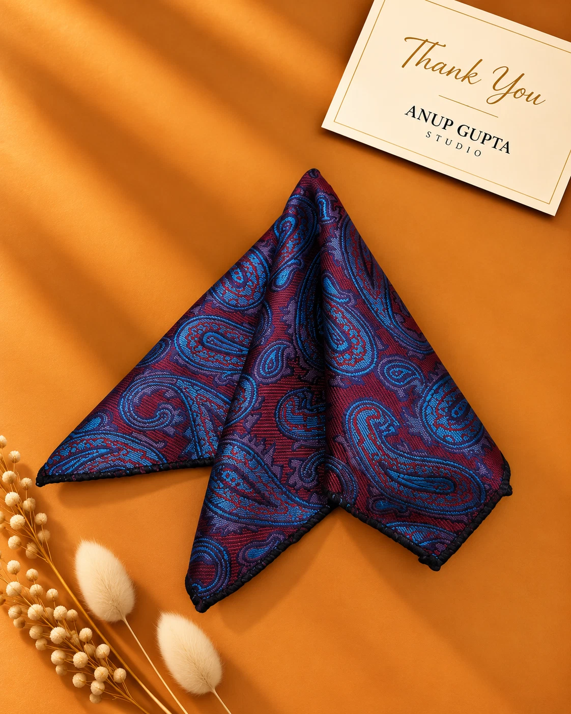 Signature Designer Tie & Pocket Square Set 08