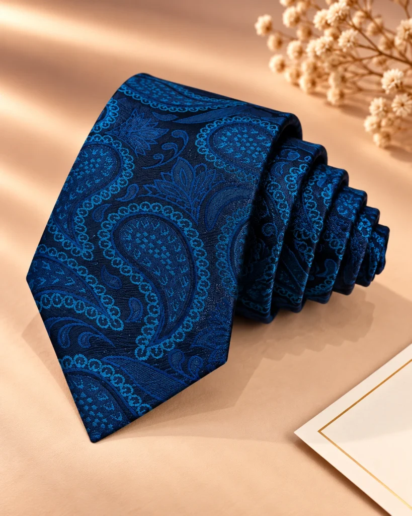 Signature Designer Tie & Pocket Square Set 09