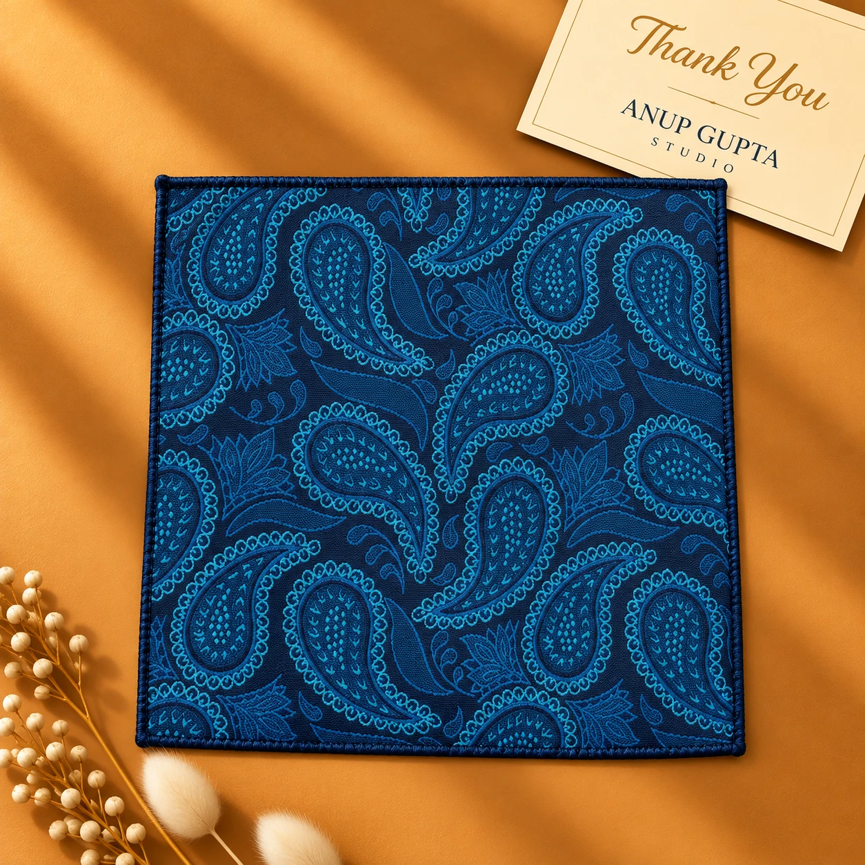 Signature Designer Tie & Pocket Square Set 09