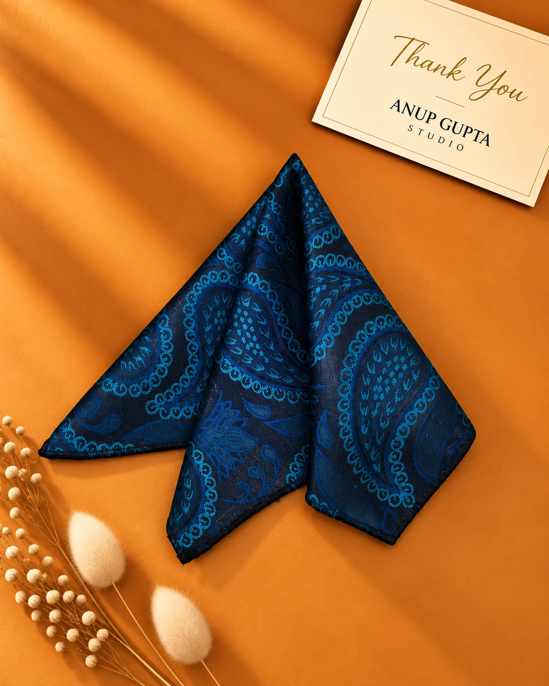 Signature Designer Tie & Pocket Square Set 09