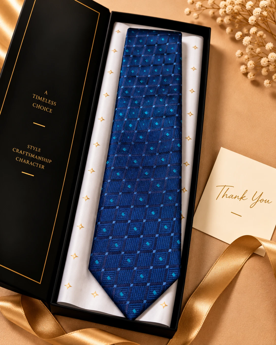 Signature Designer Tie & Pocket Square Set 10