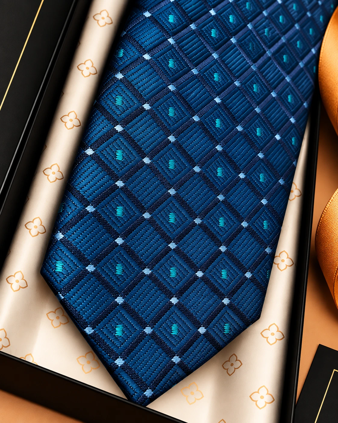 Signature Designer Tie & Pocket Square Set 10