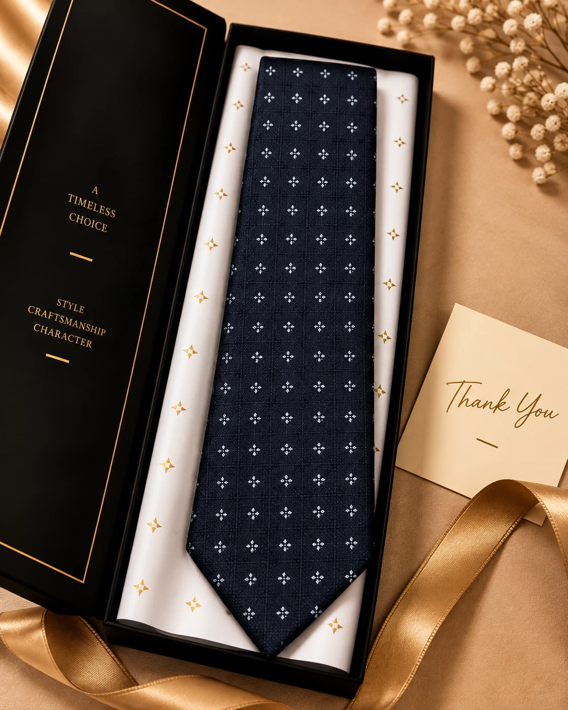 Signature Designer Tie & Pocket Square Set 12