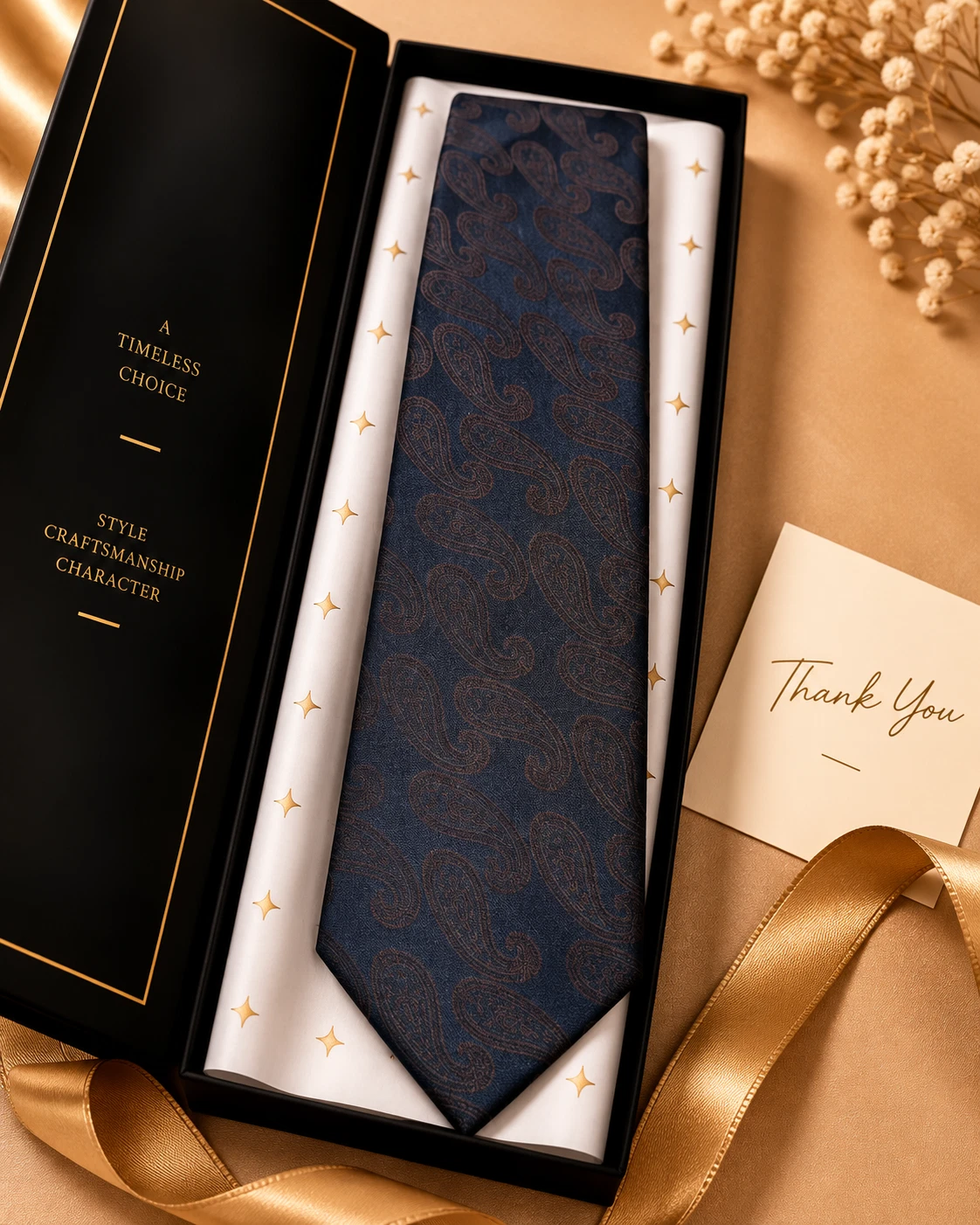 Signature Designer Tie & Pocket Square Set 13