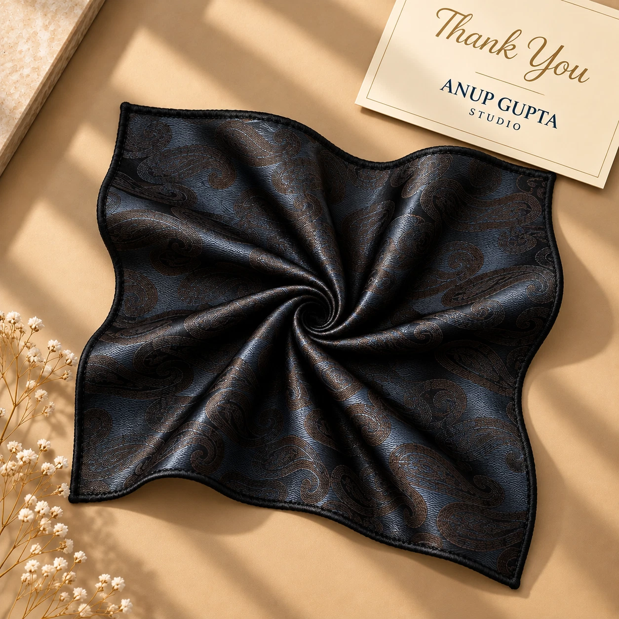 Signature Designer Tie & Pocket Square Set 13