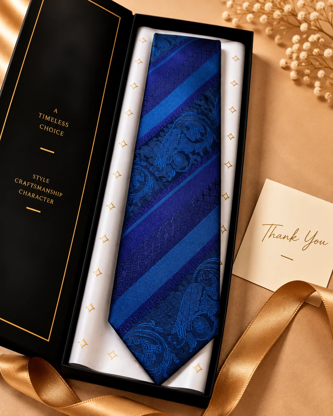 Signature Designer Tie & Pocket Square Set 14