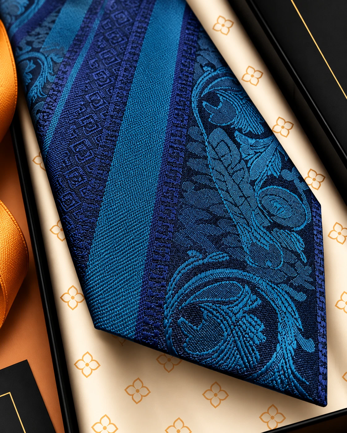 Signature Designer Tie & Pocket Square Set 14
