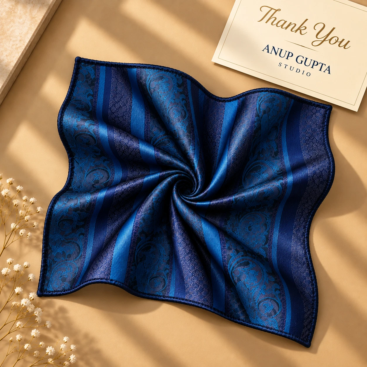 Signature Designer Tie & Pocket Square Set 14