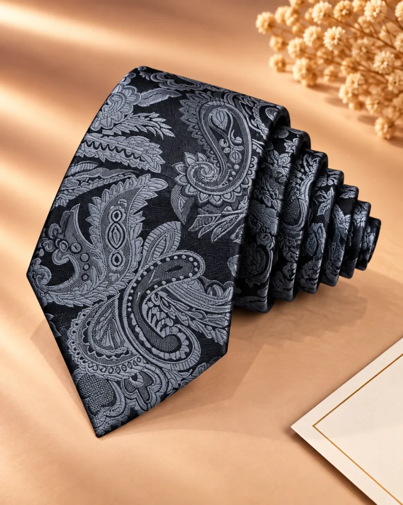 Signature Designer Tie & Pocket Square Set 15