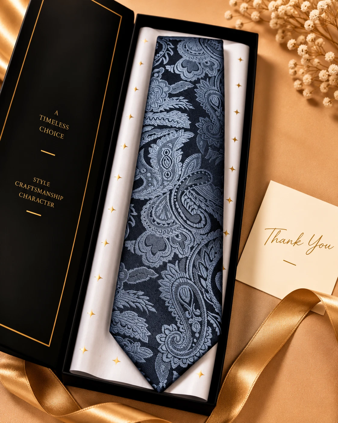 Signature Designer Tie & Pocket Square Set 15