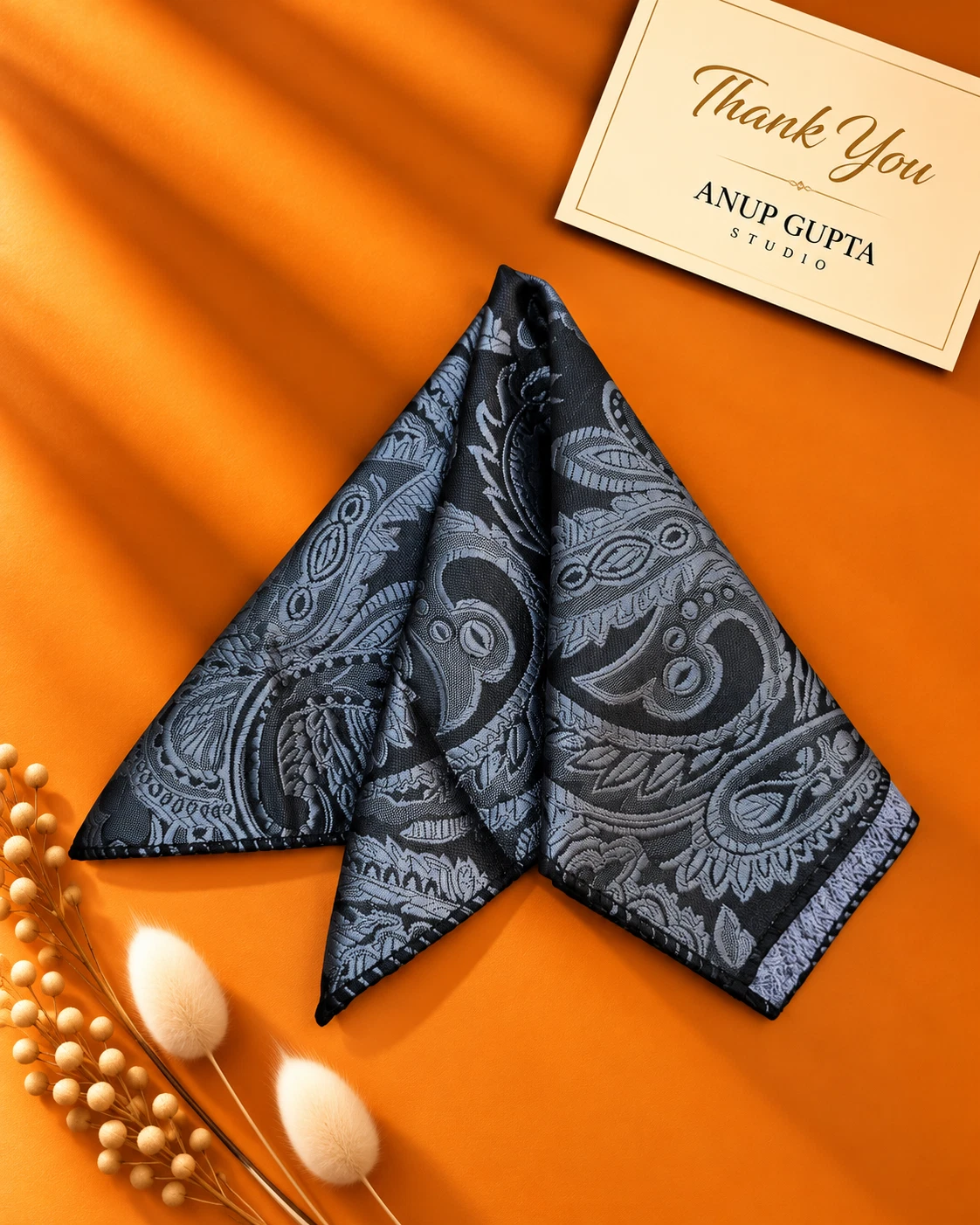Signature Designer Tie & Pocket Square Set 15