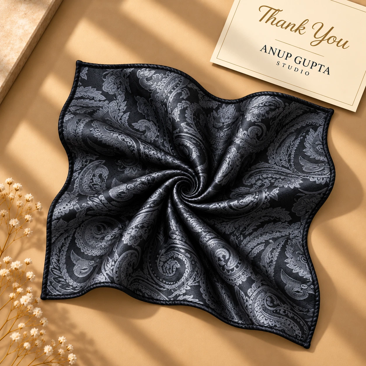 Signature Designer Tie & Pocket Square Set 15