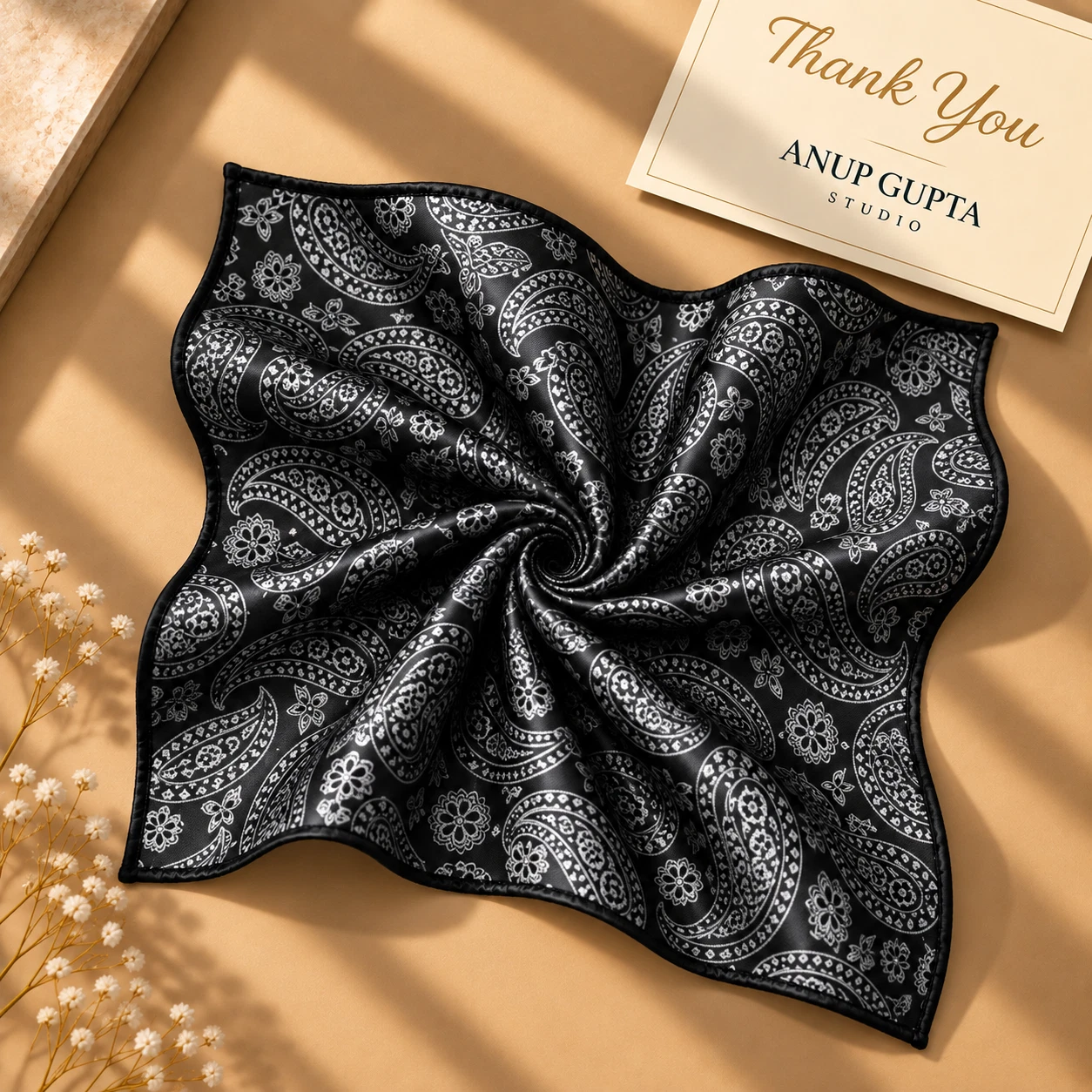 Signature Designer Tie & Pocket Square Set 16