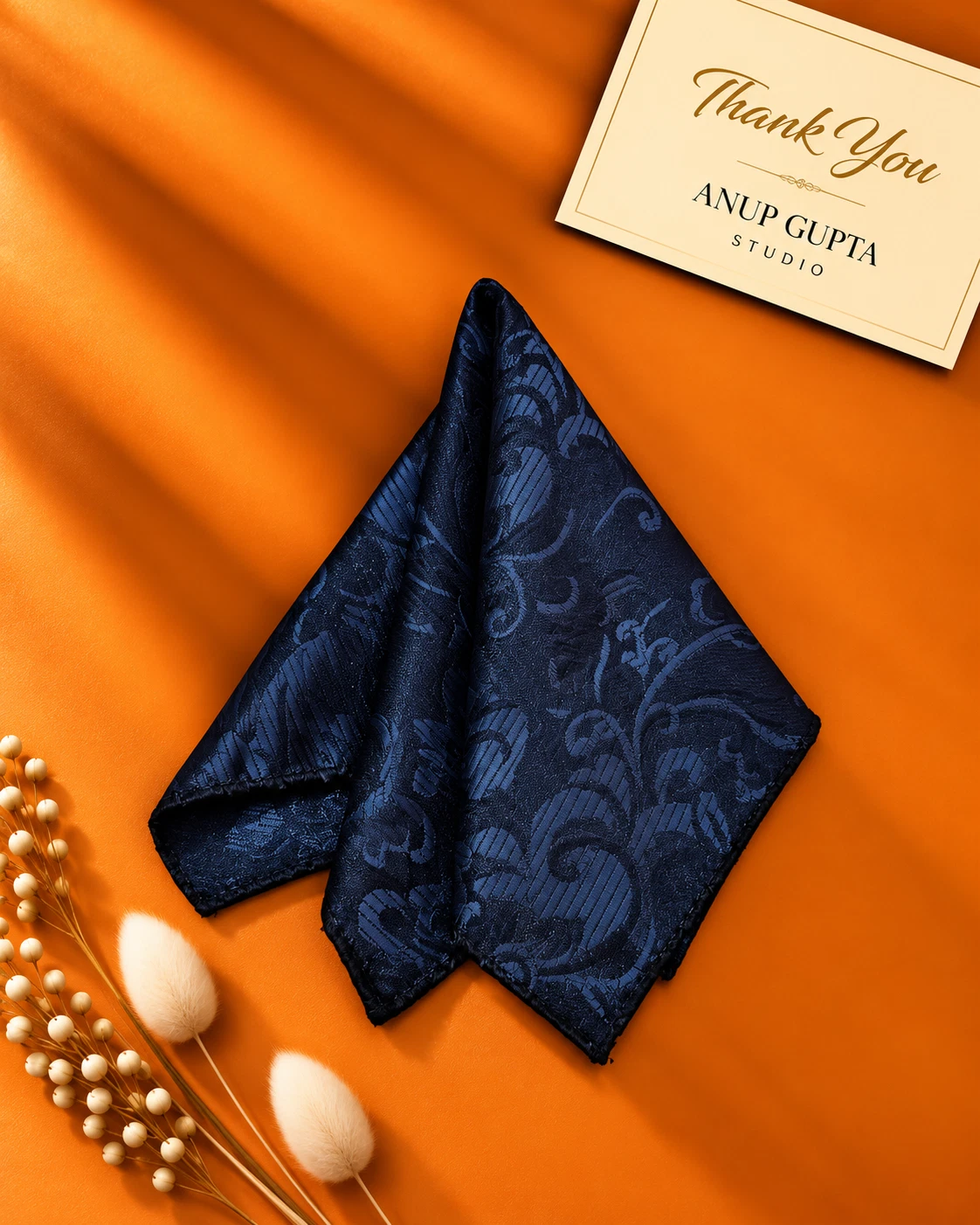 Signature Designer Tie & Pocket Square Set 17