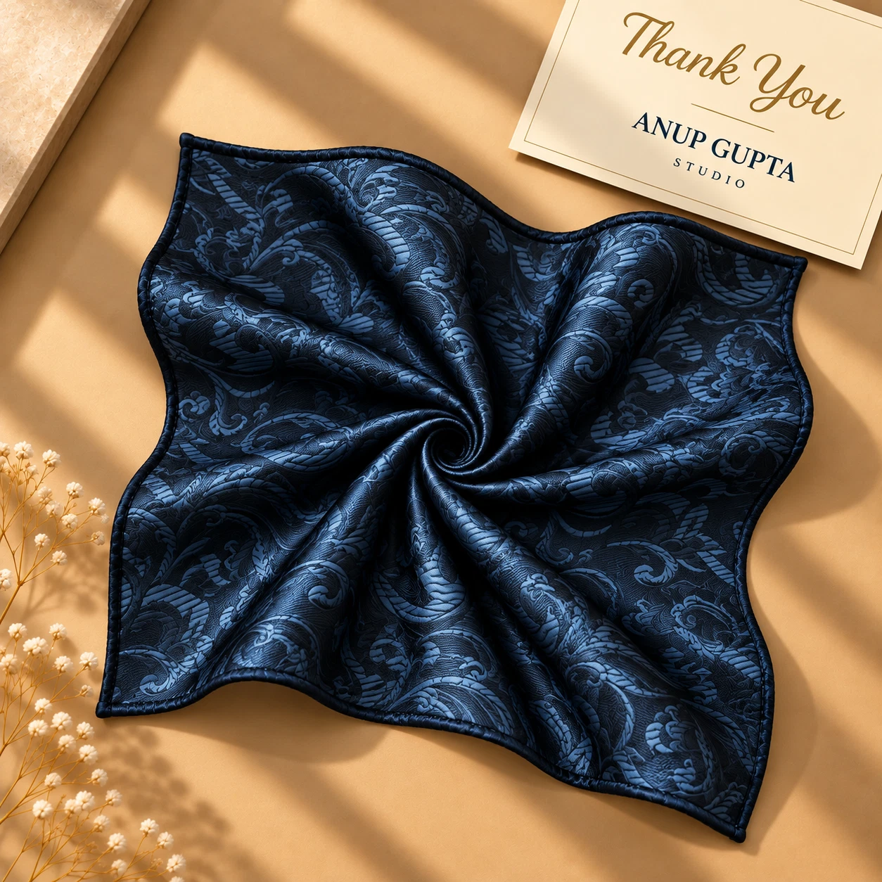 Signature Designer Tie & Pocket Square Set 17