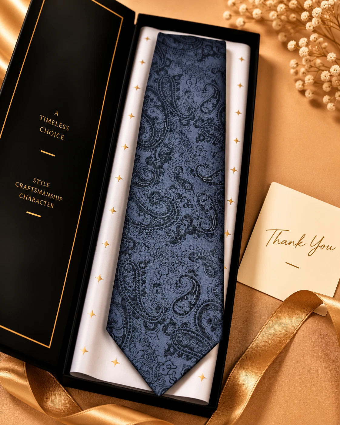 Signature Designer Tie & Pocket Square Set 19