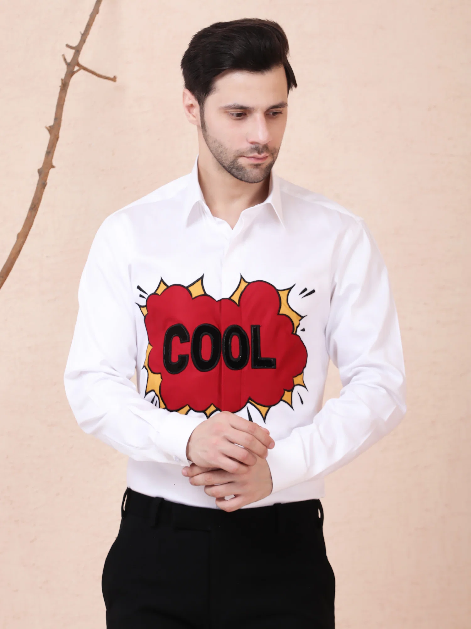 POP COOL – DESIGNER SHIRT – WHITE