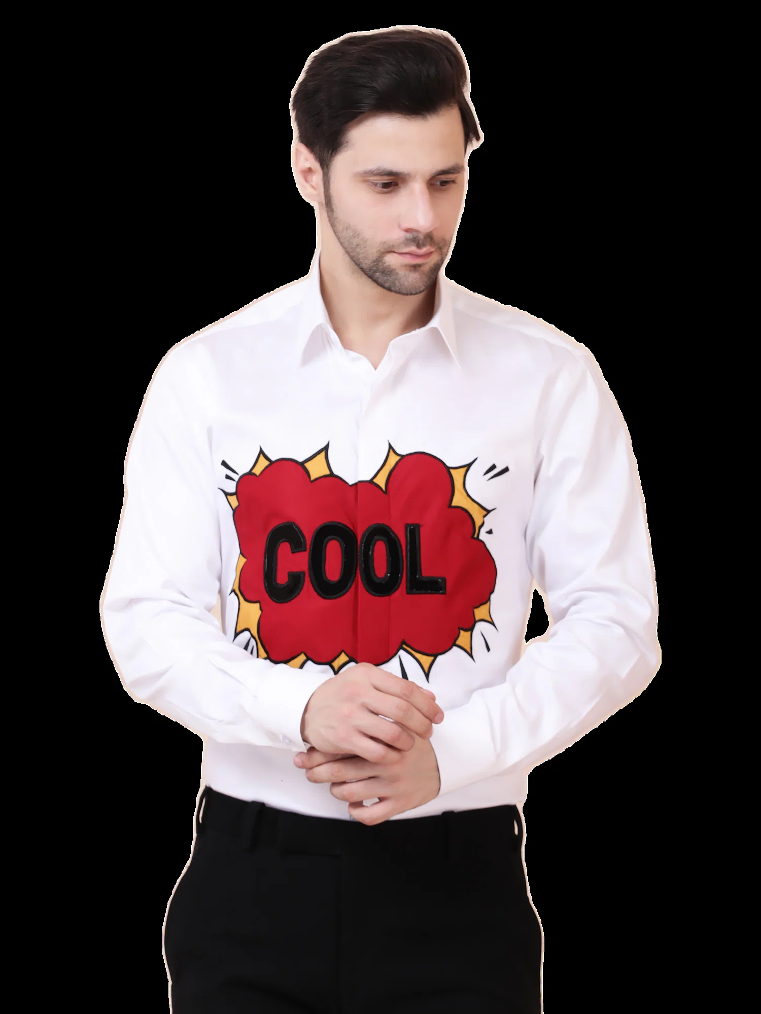 POP COOL – DESIGNER SHIRT – WHITE