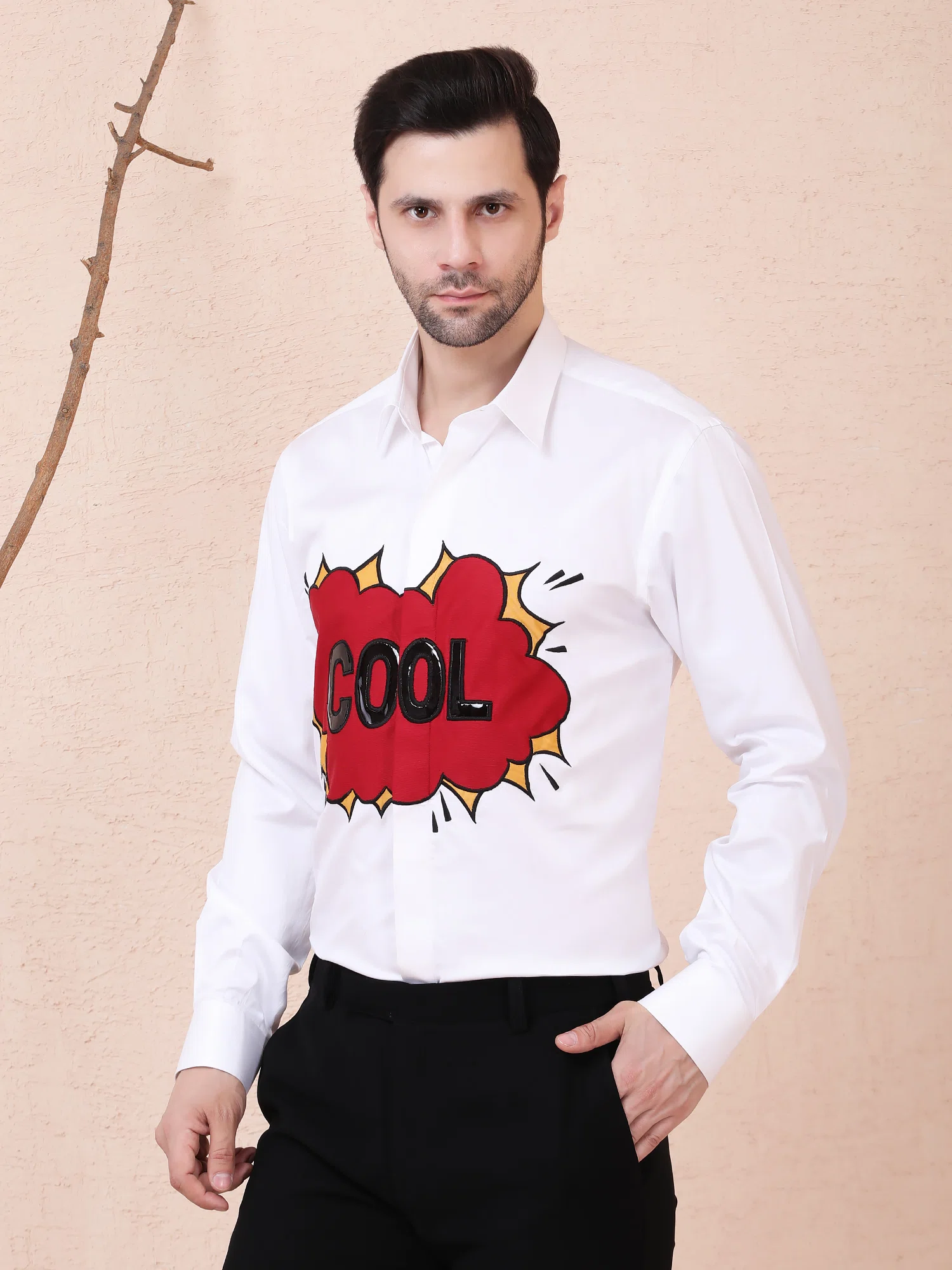 POP COOL – DESIGNER SHIRT – WHITE