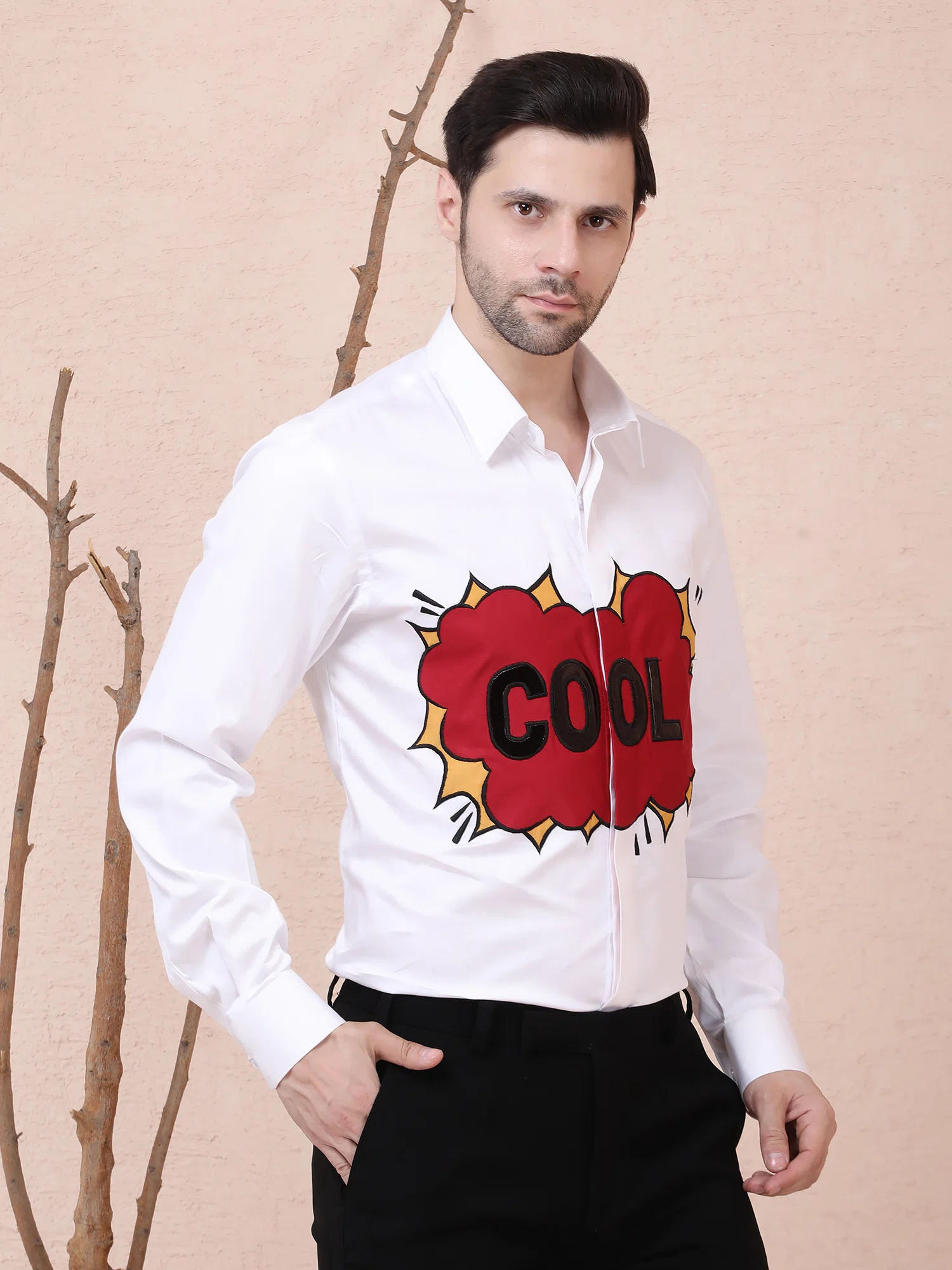 POP COOL – DESIGNER SHIRT – WHITE