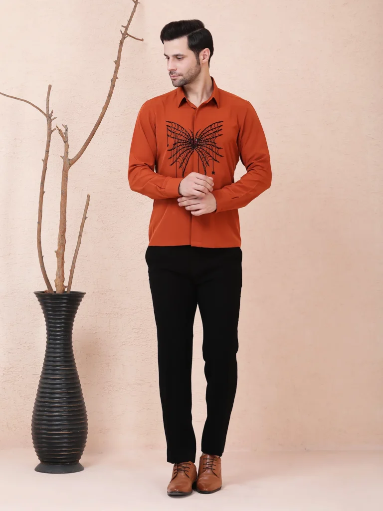 COBWEB (SPIDER) – HAND EMBROIDERED DESIGNER SHIRT