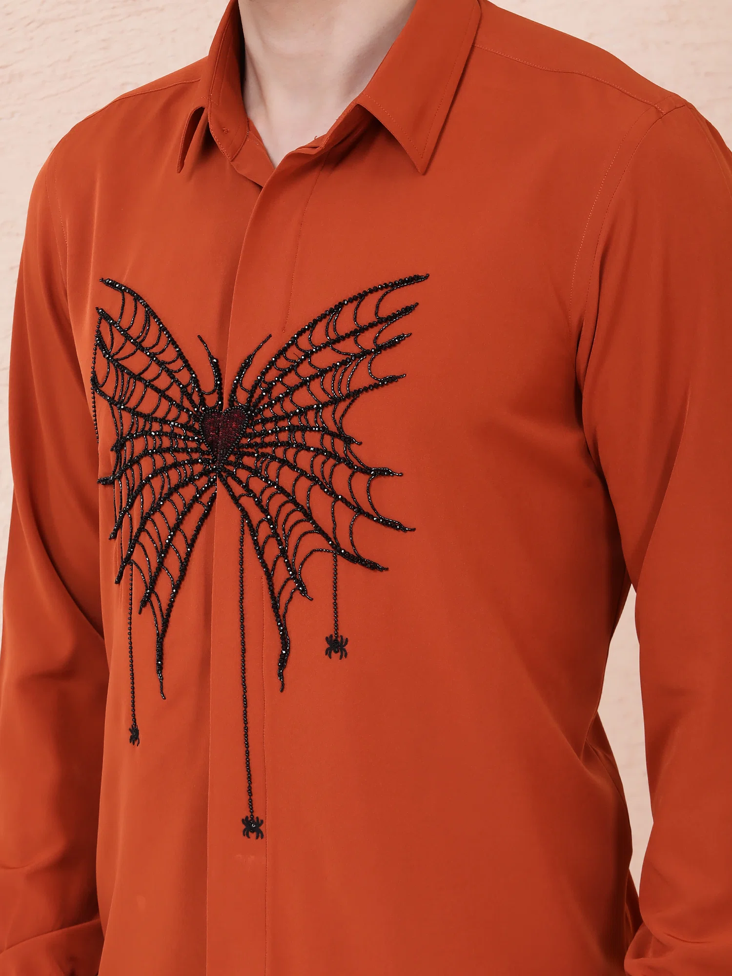 COBWEB (SPIDER) – HAND EMBROIDERED DESIGNER SHIRT