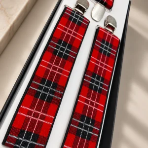 Red Tartan Heritage Suspenders